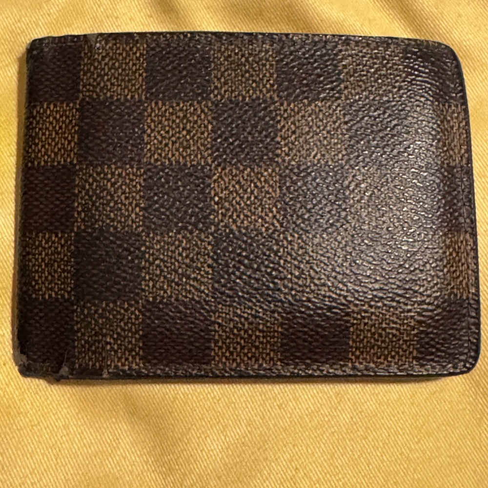Louis Vuitton Brown Card Holder Damier Ebene